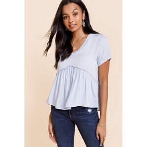 Alia Clip Dot Babydoll Tee